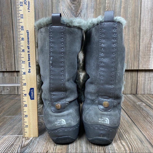 The North Face Boots Gray Suede Leather Insulated - Picture 9 of 10